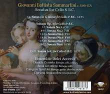 Giovanni Battista Sammartini (1701-1775): Sonaten für Cello &amp; Bc op.4 Nr.1-6, CD