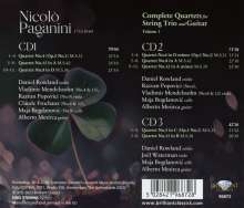 Niccolo Paganini (1782-1840): Gitarrenquartette Vol.1, 3 CDs