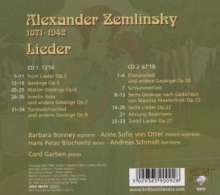Alexander von Zemlinsky (1871-1942): Lieder, 2 CDs