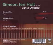 Simeon ten Holt (1923-2012): Canto Ostinato I &amp; II, 2 CDs