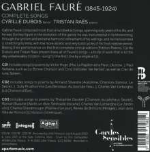 Gabriel Faure (1845-1924): Lieder (Gesamtaufnahme), 3 CDs