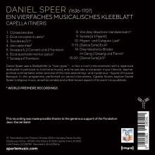 Daniel Speer (1636-1707): Ein vierfaches musicalisches Kleeblatt, CD