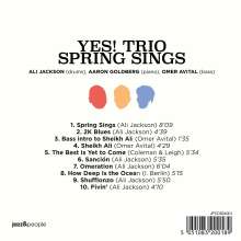 Yes! Trio (Ali Jackson, Aaron Goldberg &amp; Omer Avital): Spring Sings, CD
