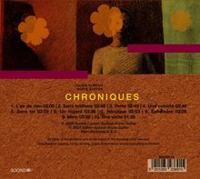 "Chroniques" von Julien Auroux & Boris Guffer, 10 Titel mit Dauerangaben, warme Erdtöne, stilvolle, abstrakte Kunst.