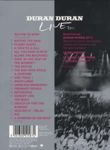 Duran Duran: A Diamond In The Mind: Live 2011 (Deluxe-Edition), 1 DVD, 1 Blu-ray Disc und 1 CD