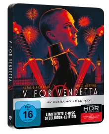 V wie Vendetta (Ultra HD Blu-ray &amp; Blu-ray im Steelbook), 1 Ultra HD Blu-ray und 1 Blu-ray Disc