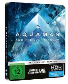 Aquaman: Lost Kingdom (Ultra HD Blu-ray &amp; Blu-ray im Steelbook), 1 Ultra HD Blu-ray und 1 Blu-ray Disc