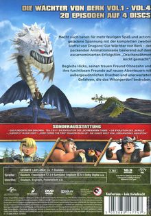 Dragons Staffel 2: Die Wächter von Berk Vol. 1-4, 4 DVDs