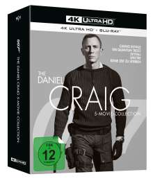 Daniel Craig 5-Movie-Collection (Ultra HD Blu-ray &amp; Blu-ray), 5 Ultra HD Blu-rays und 6 Blu-ray Discs