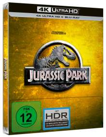 Jurassic Park (Ultra HD Blu-ray &amp; Blu-ray im Steelbook), 1 Ultra HD Blu-ray und 1 Blu-ray Disc