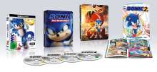 Sonic the Hedgehog 1 &amp; 2 (Ultra HD Blu-ray &amp; Blu-ray im Steelbook), 2 Ultra HD Blu-rays und 2 Blu-ray Discs