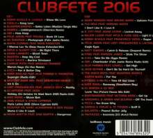 Clubfete 2016, 2 CDs