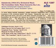Dimitri Kabalewsky (1904-1987): Klavierkonzert Nr.1, CD