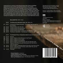 Musikstücke von Béla Bartók, aufgenommen mit dem London Philharmonic Orchestra, Details über Aufnahmen und Zeiten.