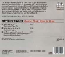 Matthew Taylor (geb. 1964): Klaviertrio op.17, CD