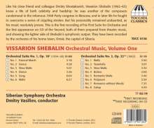 Wissarion Schebalin (1902-1963): Orchesterwerke Vol.1, CD