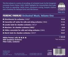 Ferenc Farkas (1905-2000): Orchesterwerke Vol.1 - Werke für Kammerorchester, CD