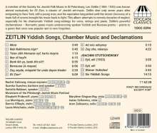 Leo Zeitlin (1884-1930): Yiddish Songs, Chamber Music and Declamations, CD