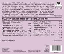Melanie (Mel) Bonis (1858-1937): Sämtliche Klavierwerke Vol.1, CD