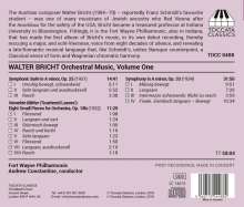 Walter Bricht (1904-1970): Orchesterwerke Vol.1, CD