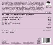 Julius Bittner (1874-1939): Orchesterwerke Vol.1, CD