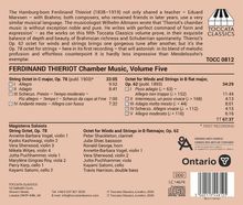 FERDINAND THIERIOT Chamber Music, Volume Five. String Octet in C major, Op. 78 und Octet for Winds and Strings in B flat major, Op. 62.
