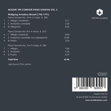 "MOZART: THE COMPLETE PIANO SONATAS VOL. 3" mit Werken von Mozart, gespielt von Jae-Hyuck Cho. Logo "ORCHID CLASSICS".