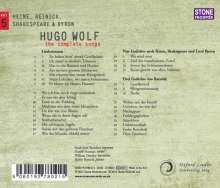 Hugo Wolf (1860-1903): Sämtliche Lieder Vol.5 - Heine,Reinick,Shakespeare,Byron, CD