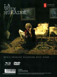 Francis Poulenc (1899-1963): La Voix Humaine für Sopran &amp; Klavier, 1 DVD und 1 Blu-ray Disc