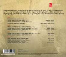 Felix Mendelssohn Bartholdy (1809-1847): Streichquartette Nr.1-6, 4 CDs