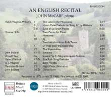 John McCabe - An English Recital, CD