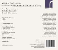 Michael Berkeley (geb. 1948): Winter Fragments, CD