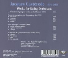 Jacques Castérède 1926-2014. Works for String Orchestra. Details zu Stücken, Aufführungszeiten, Künstlernamen unten.