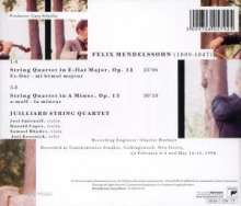 Felix Mendelssohn Bartholdy (1809-1847): Streichquartette Nr.1 &amp; 2 (opp.12 &amp; 13), CD