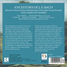 ANCHESTORS OF J. S. BACH. Johannes, Heinrich, Johann Michael, Johann Christoph, Georg Christoph. THE COMPLETE WORKS.