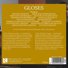 "GLOSES" mit Werken u.a. von Pasquini, Frescobaldi, Van den Hove. Cembalist: Lucie Chabard. Laufzeit: 0:59:52.