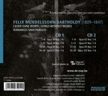 Felix Mendelssohn Bartholdy (1809-1847): Lieder ohne Worte (Ges.-Aufn.), 2 CDs
