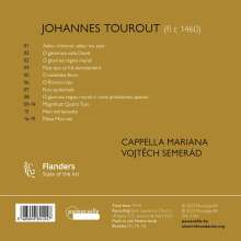 Johannes Tourout (fl. ca. 1460): Vokalwerke, CD