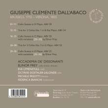 Giuseppe Clemente dall' Abaco (1710-1805): Kammermusik mit Cello "dall' Abaco and the Art of Variation", CD