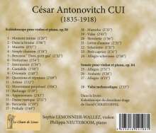 Cesar Cui (1835-1918): Kaleidoscope op.50 für Violine &amp; Klavier, CD