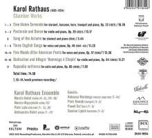 Karol Rathaus (1895-1954): Eine kleine Serenade op.23 für Klarinette,Fagott,Horn,Trompete,Klavier, CD