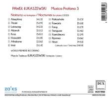 Pawel Lukaszewski (geb. 1968): Musica Profana Vol.3, CD
