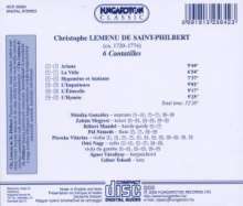 Christophe Lemenu De Saint-Philbert (1720-1774): 6 Cantatilles, CD