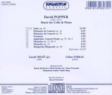 David Popper (1843-1913): Werke für Cello &amp; Klavier, CD