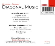Britta Byström (geb. 1977): Diagonal musik für Violine, Horn &amp; präpariertes Klavier, CD
