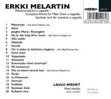 Erkki Melartin (1875-1937): Complete Works for Male Choir a cappella, CD