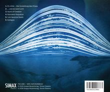1. Ex nihilo – Die Vorstellung des Chaos  
2. ... und es ward Licht  
3. Hymn of Creation  
4. Konnakol Hoquetus  
5. I am become Death  
6. Epilogue  
Blaues Motiv mit leuchtenden Wellenlinien.