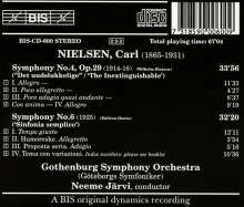 Carl Nielsen (1865-1931): Symphonien Nr.4 &amp; 6, CD