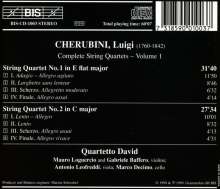 Luigi Cherubini (1760-1842): Streichquartette Nr.1 &amp; 2, CD