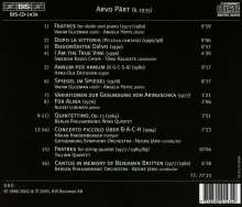 Arvo Pärt (geb. 1935): Fratres (in 2 Versionen), CD